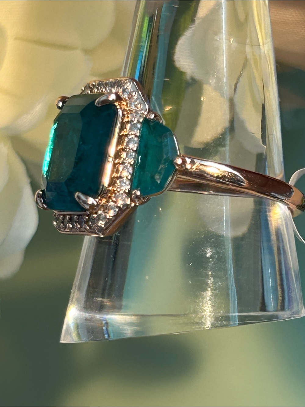 NWT BP May 2025 Deep green stone on Rose Gold Plating- size 10 - Picture 4 of 6
